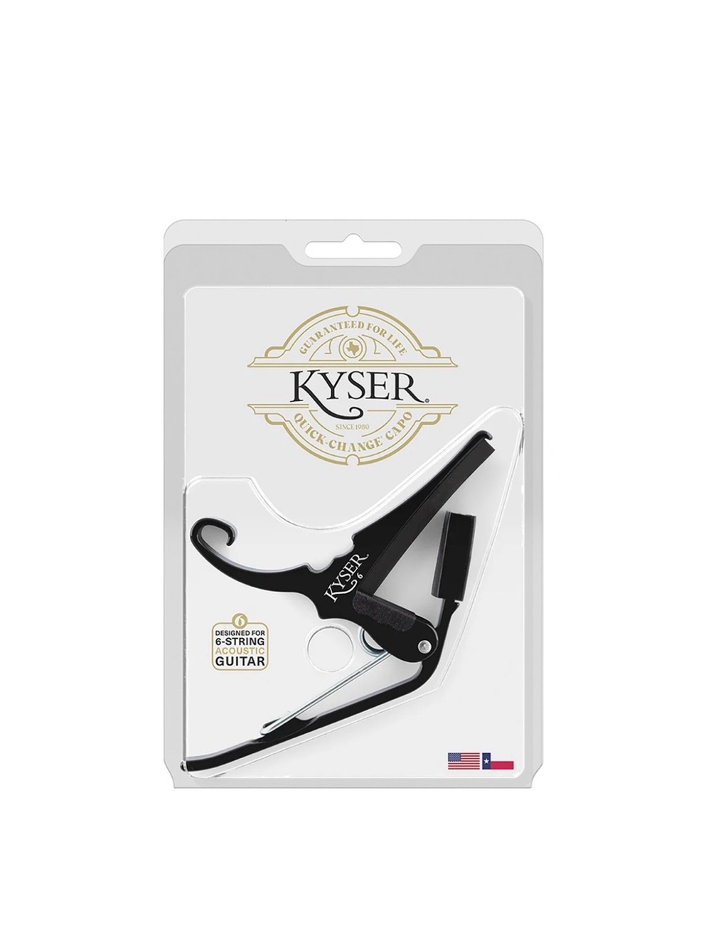NWT Black Quick-Change Capo for 6-String Acoustic Guitar